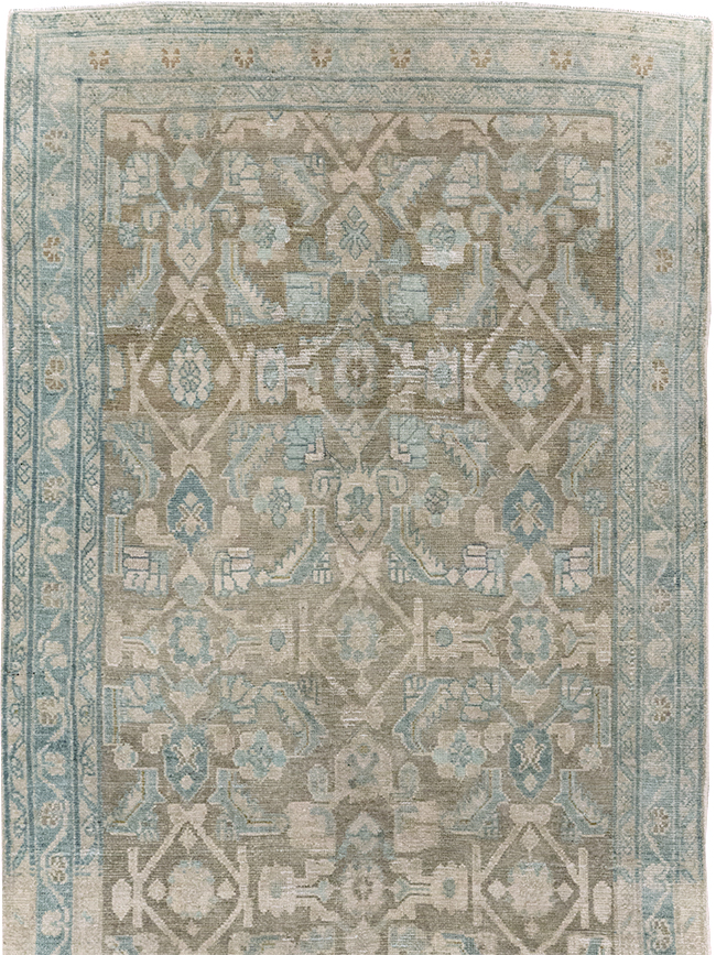 Vintage Persian Malayer Wide Gallery Runner, No.28776 - Gsblank