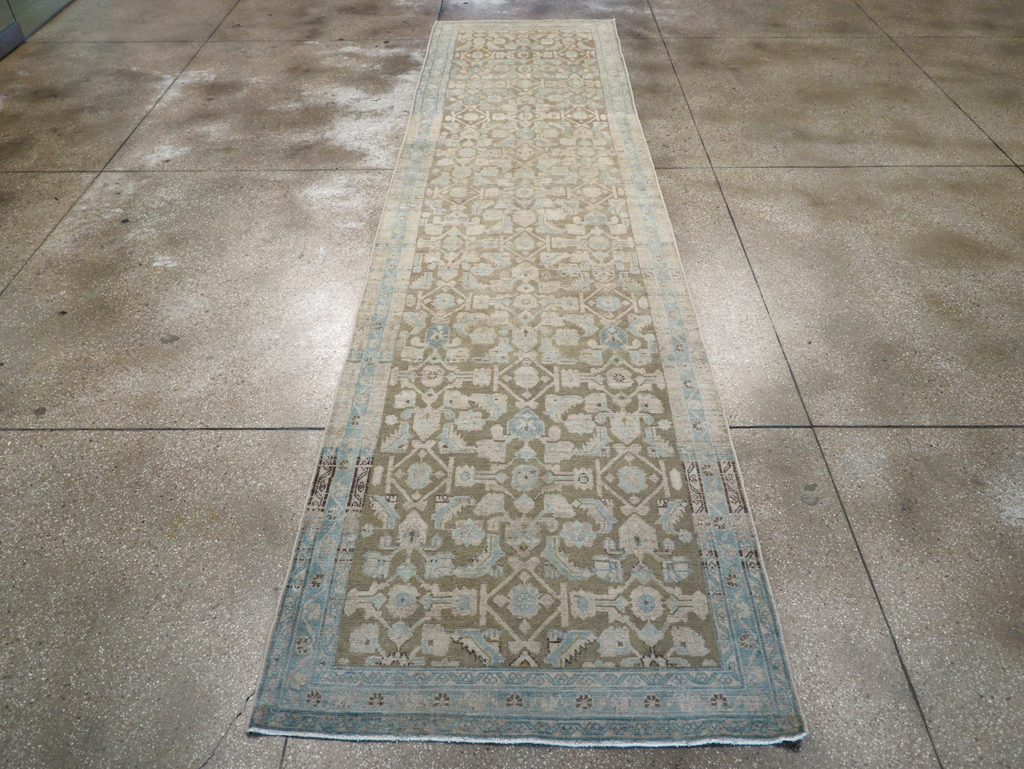 Vintage Persian Malayer Wide Gallery Runner, No.28776 - Gsblank