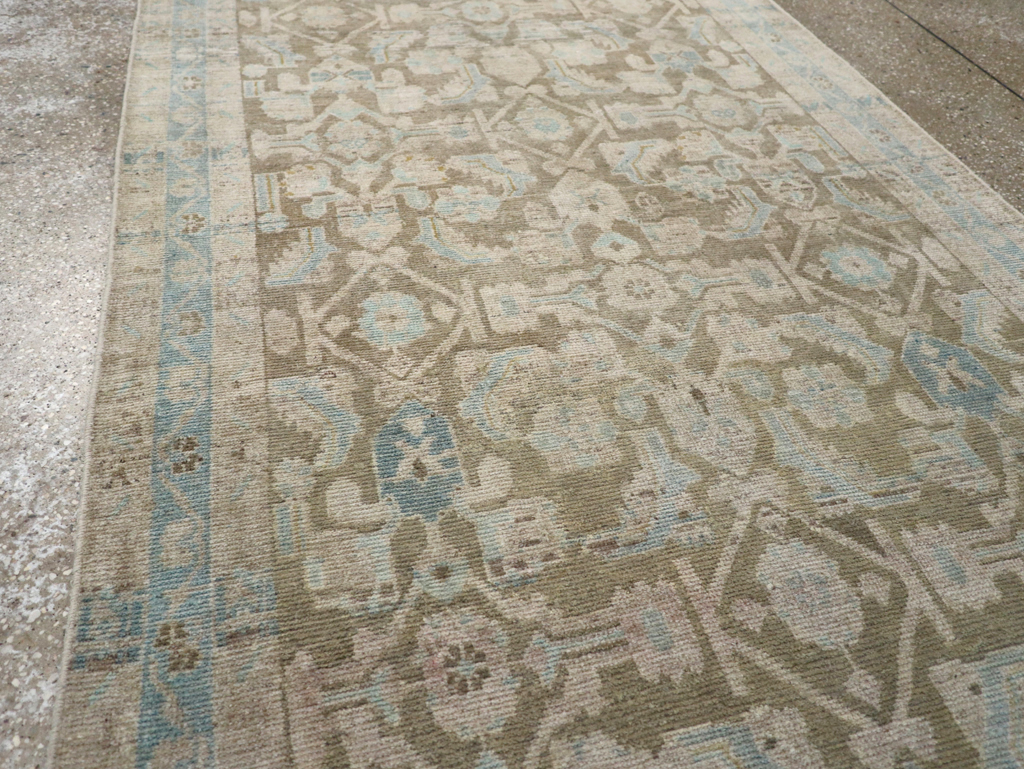 Vintage Persian Malayer Wide Gallery Runner, No.28776 - Gsblank