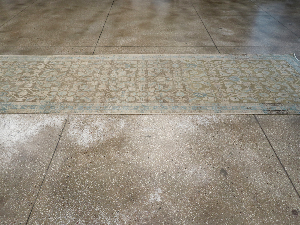 Vintage Persian Malayer Wide Gallery Runner, No.28776 - Gsblank