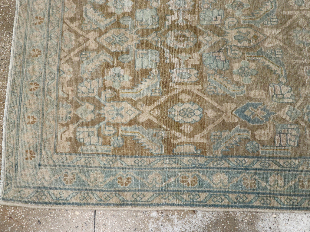 Vintage Persian Malayer Wide Gallery Runner, No.28776 - Gsblank