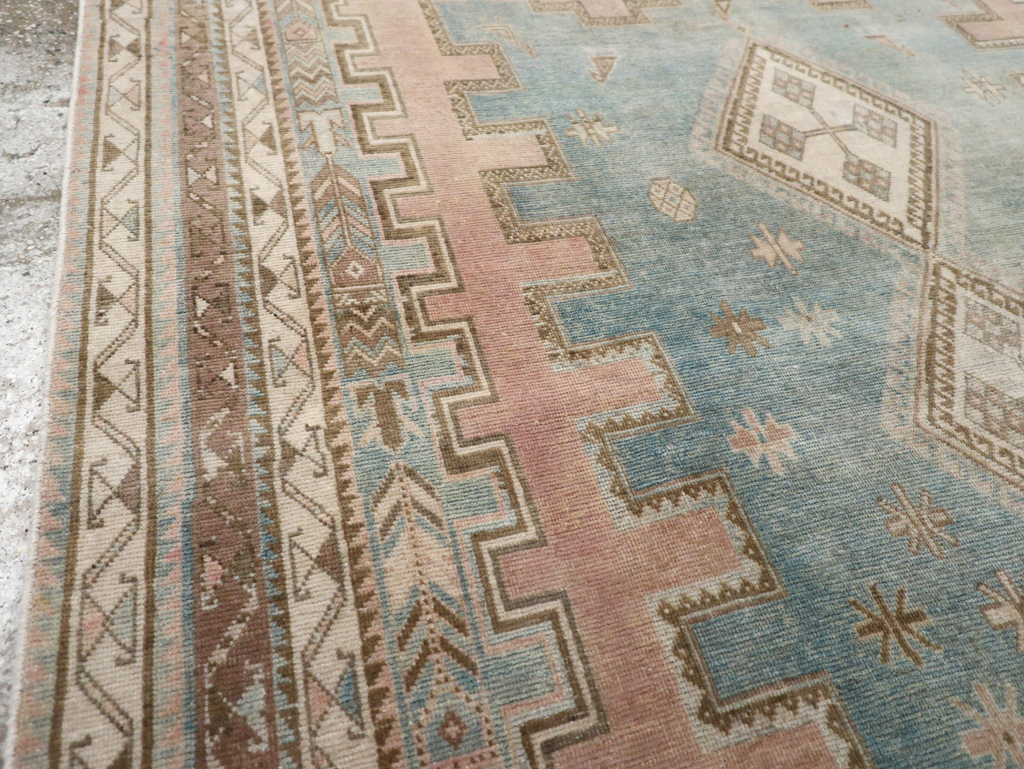 Vintage Persian Afshar Accent Rug, No.28777 - Gsblank