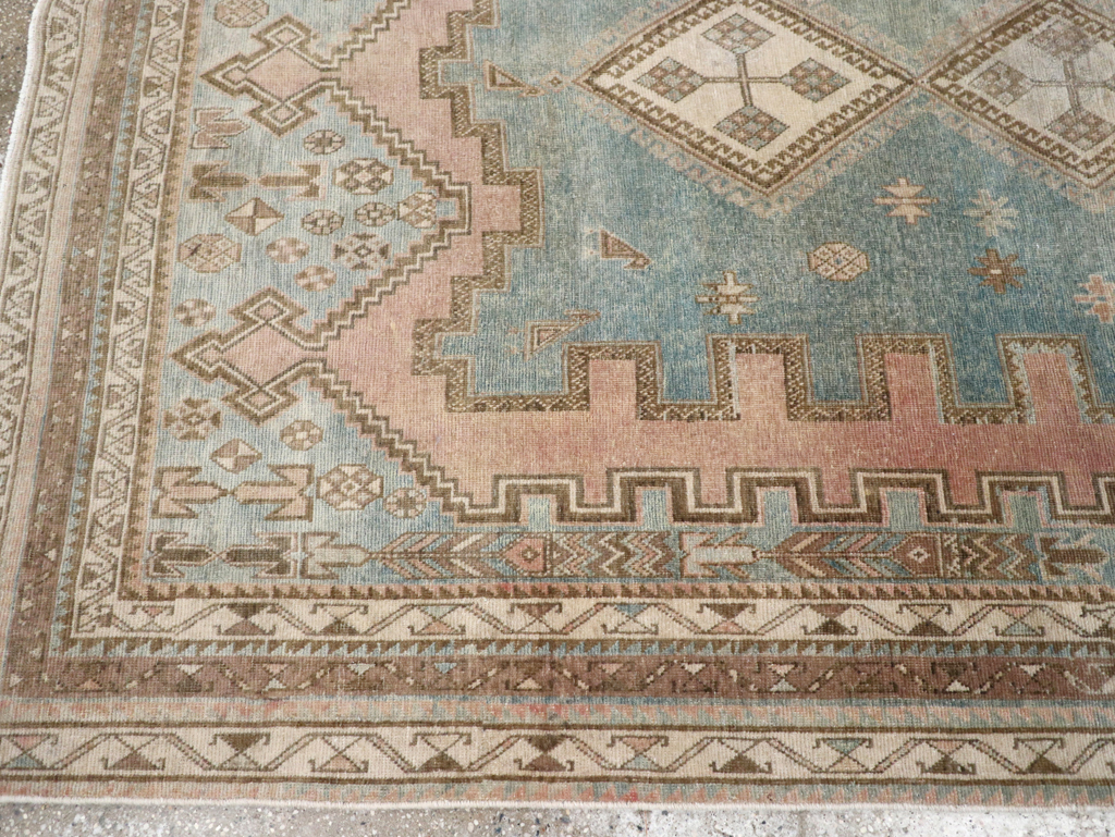 Vintage Persian Afshar Accent Rug, No.28777 - Gsblank