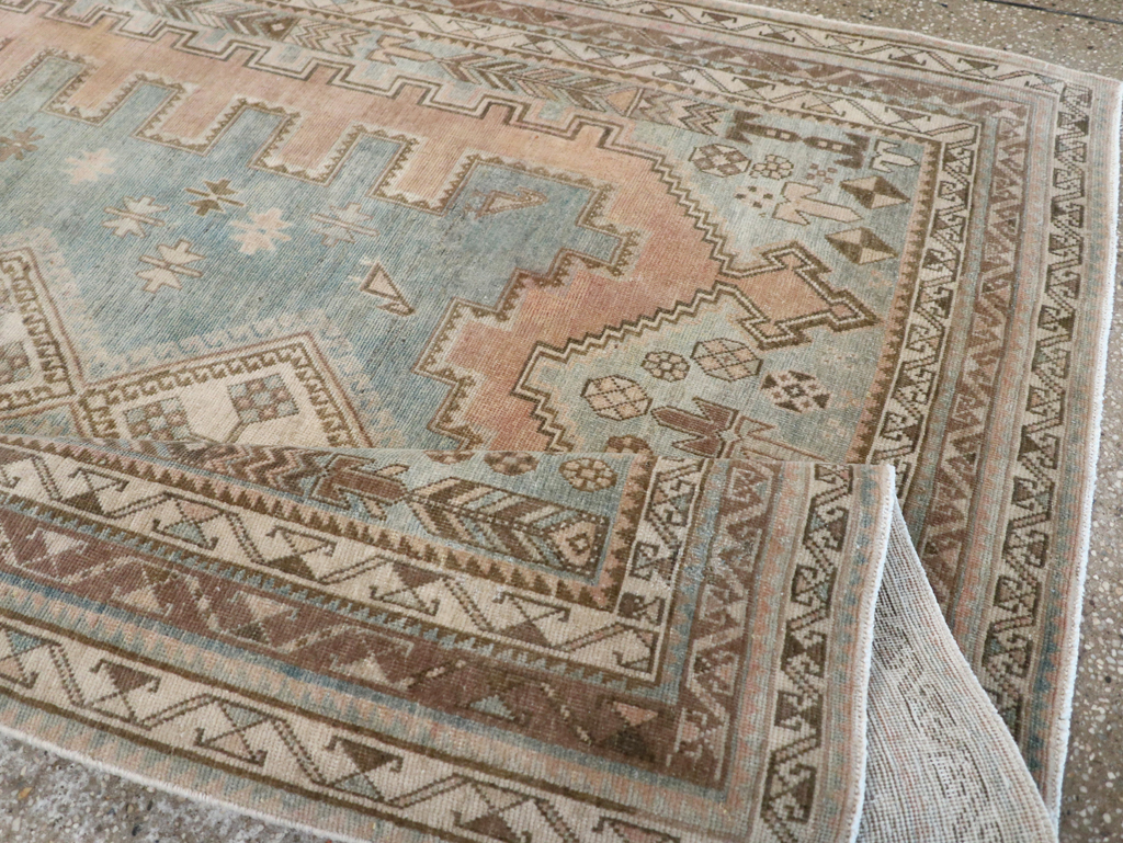 Vintage Persian Afshar Accent Rug, No.28777 - Gsblank