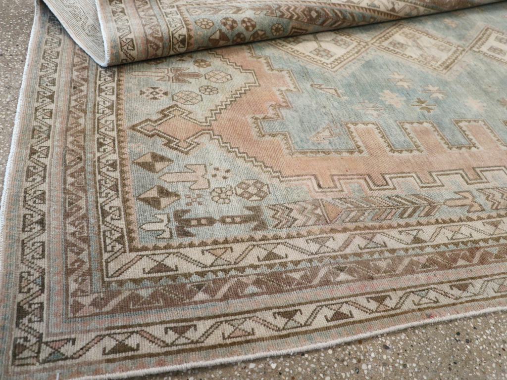 Vintage Persian Afshar Accent Rug, No.28777 - Gsblank