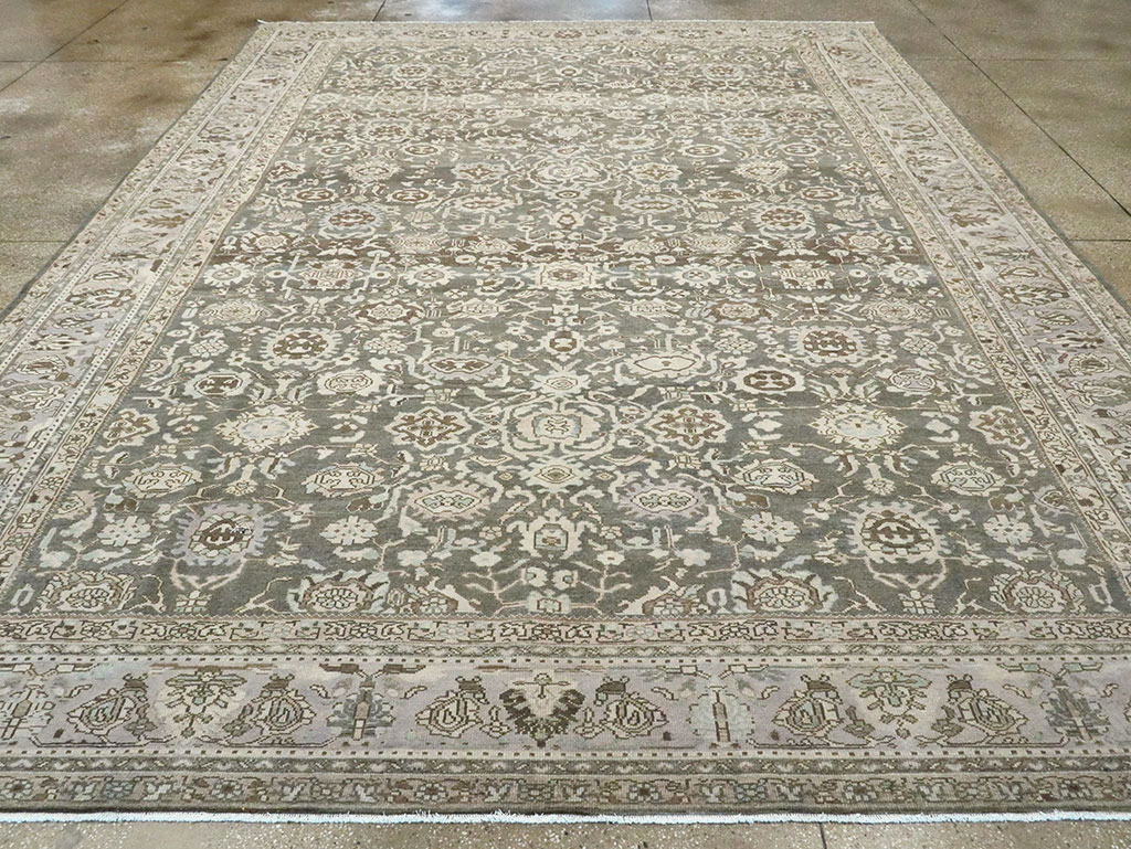 Vintage Persian Malayer Room Size Carpet, No.28781 - Gsblank