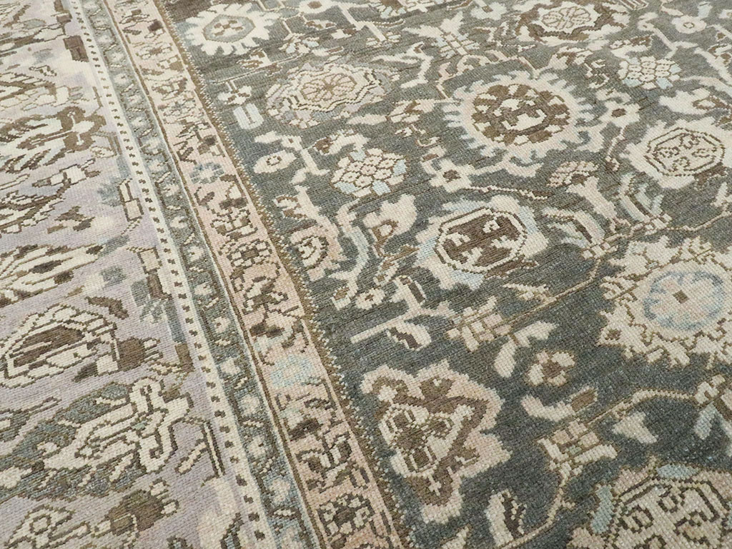 Vintage Persian Malayer Room Size Carpet, No.28781 - Gsblank