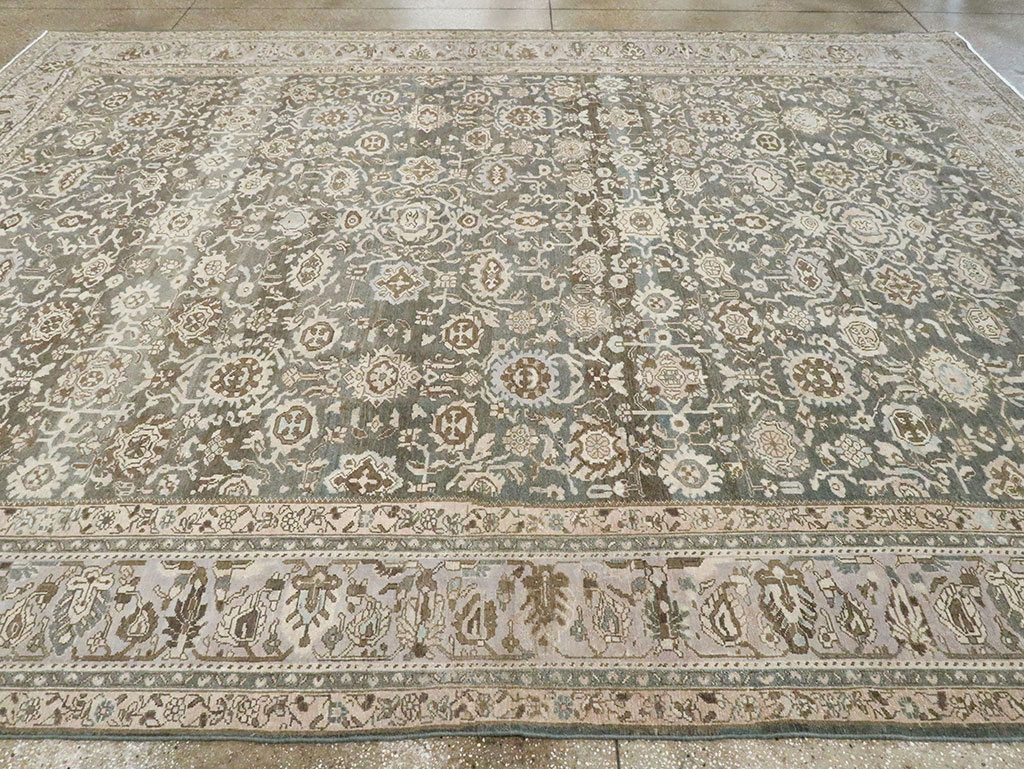 Vintage Persian Malayer Room Size Carpet, No.28781 - Gsblank