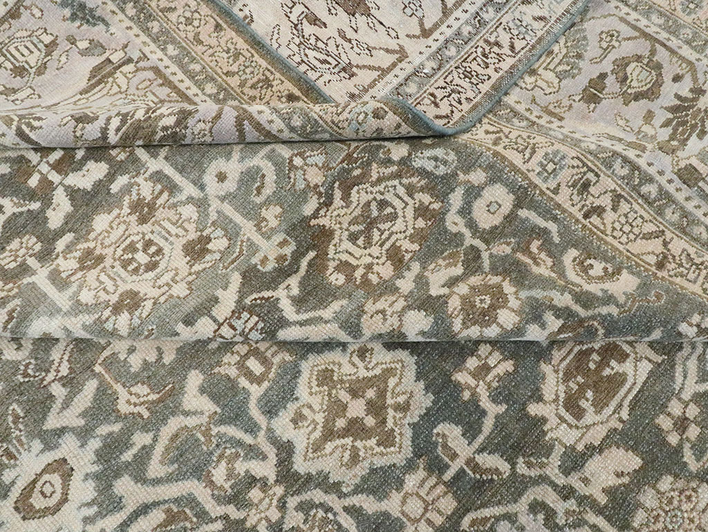 Vintage Persian Malayer Room Size Carpet, No.28781 - Gsblank