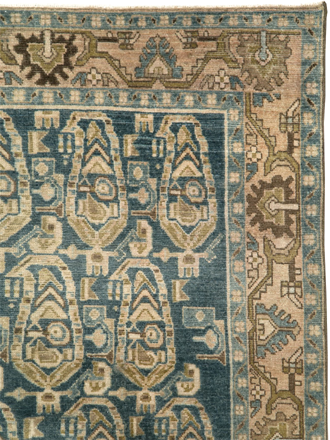 Vintage Persian Malayer Accent Rug, No.28789 - Gsblank