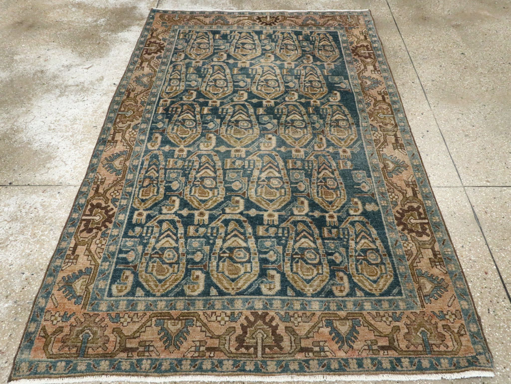 Vintage Persian Malayer Accent Rug, No.28789 - Gsblank