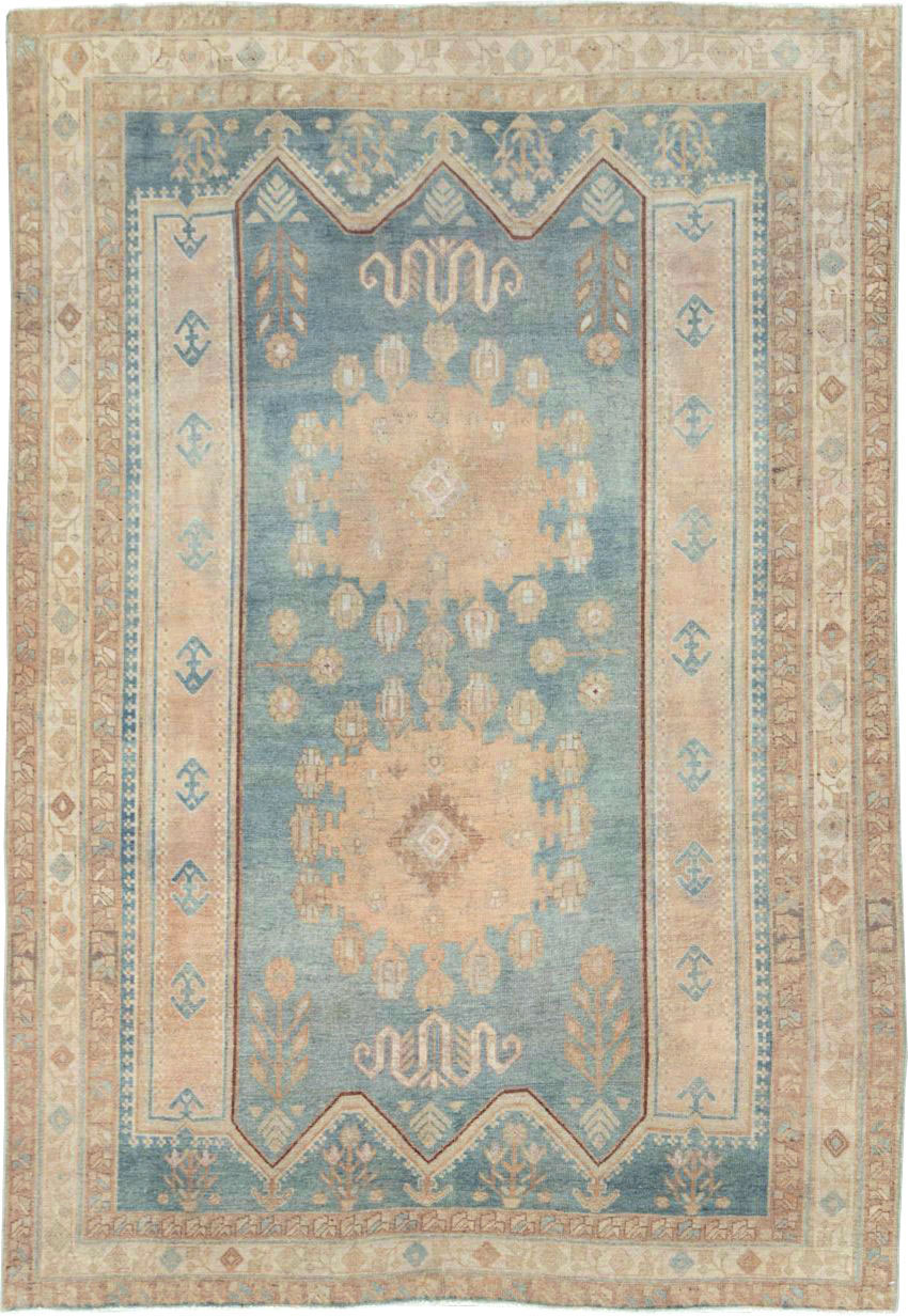 Vintage Persian Afshar Accent Rug, No.28790 - Gsblank