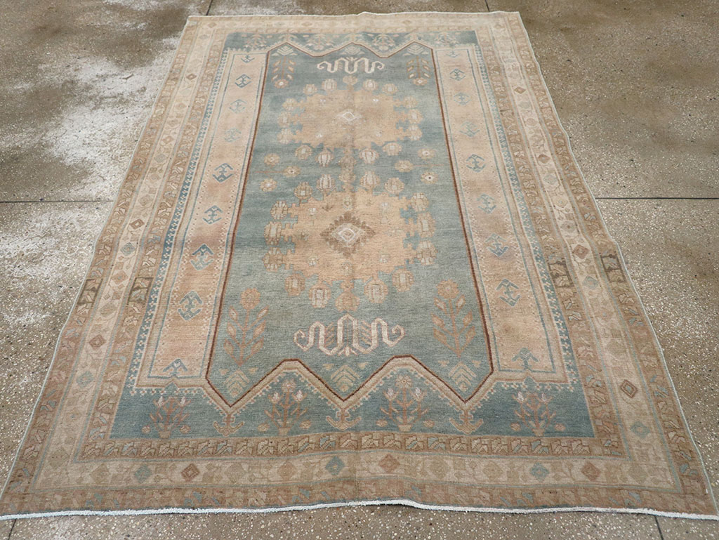 Vintage Persian Afshar Accent Rug, No.28790 - Gsblank