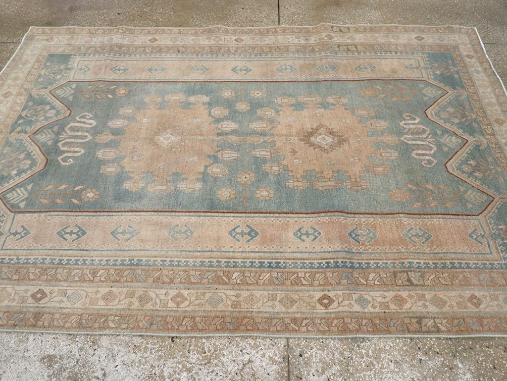 Vintage Persian Afshar Accent Rug, No.28790 - Gsblank