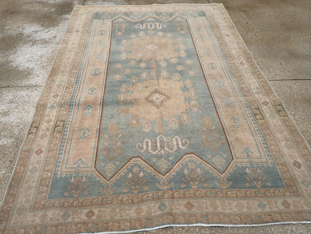 Vintage Persian Afshar Accent Rug, No.28790 - Gsblank