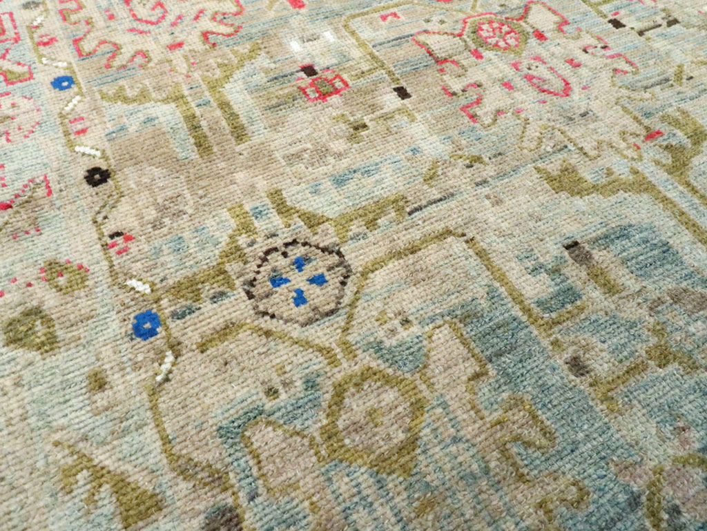 Vintage Persian Malayer Throw Rug, No.28796 - Gsblank