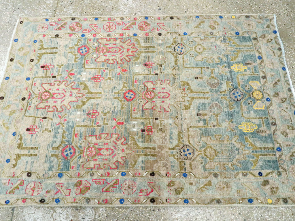 Vintage Persian Malayer Throw Rug, No.28796 - Gsblank