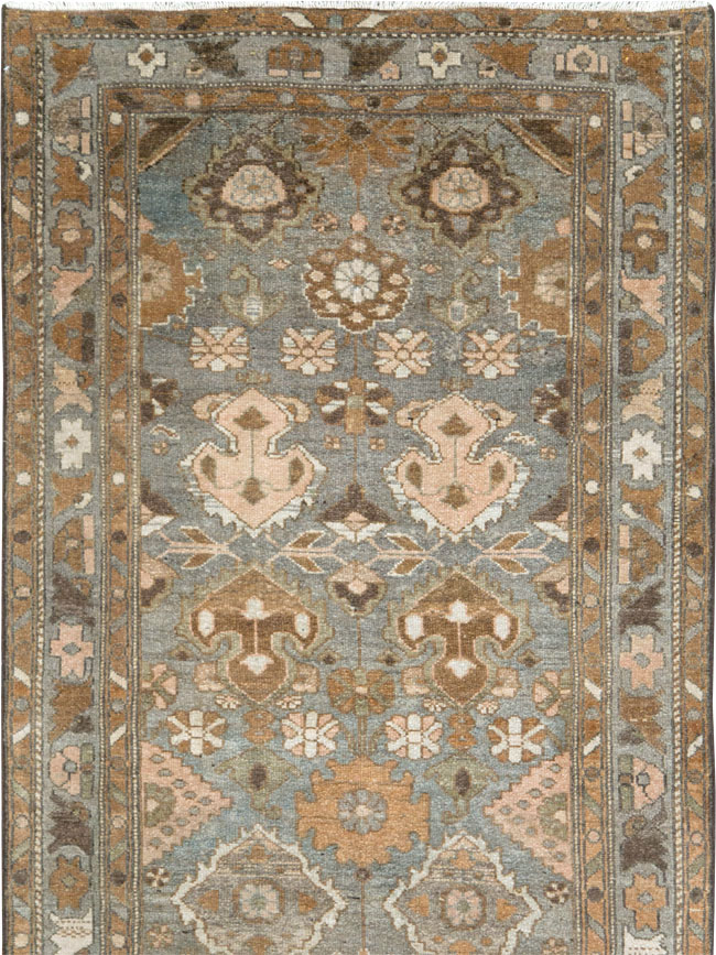 Vintage Persian Malayer Long Runner, No.28801 - Gsblank