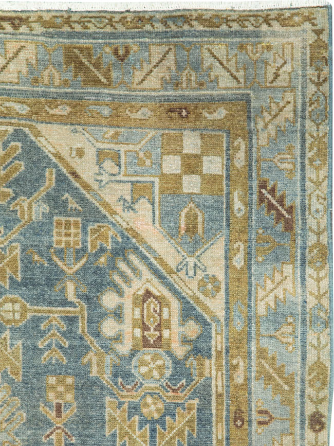 Vintage Persian Malayer Accent Rug, No.28804 - Gsblank