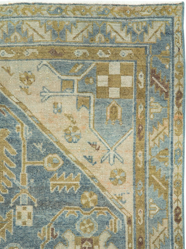 Vintage Persian Malayer Accent Rug, No.28804 - Gsblank