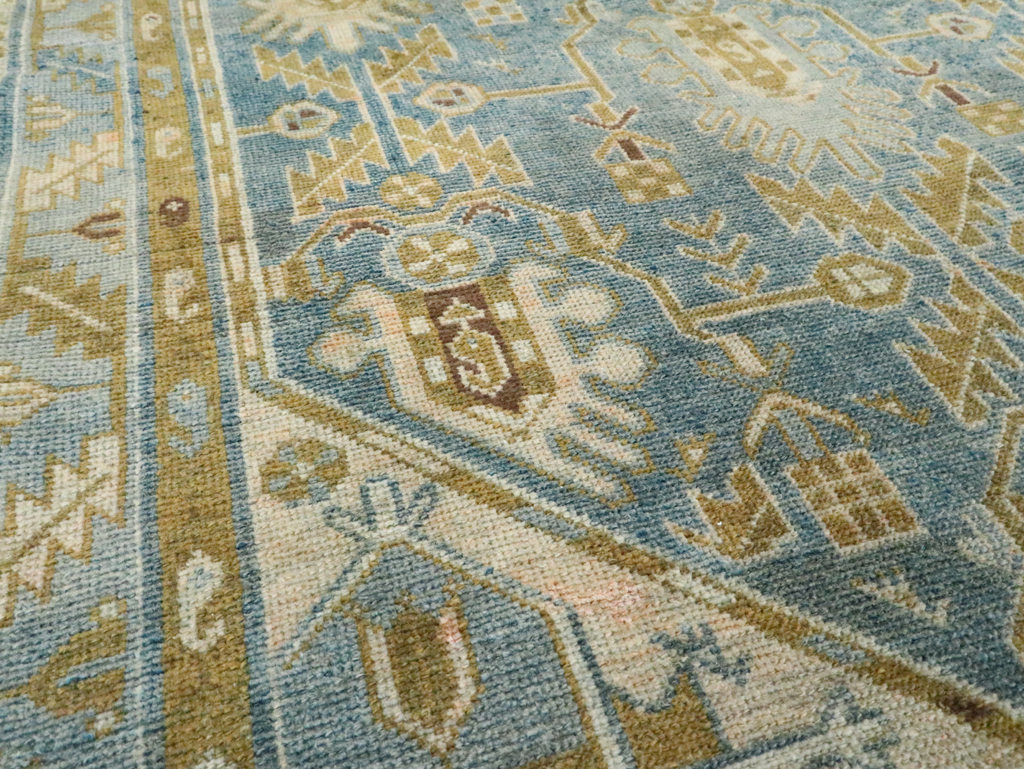 Vintage Persian Malayer Accent Rug, No.28804 - Gsblank