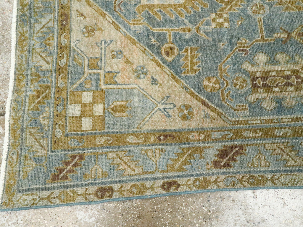 Vintage Persian Malayer Accent Rug, No.28804 - Gsblank