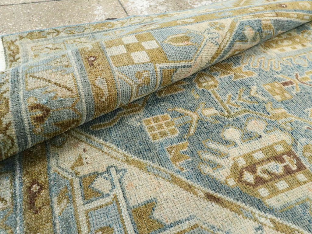 Vintage Persian Malayer Accent Rug, No.28804 - Gsblank