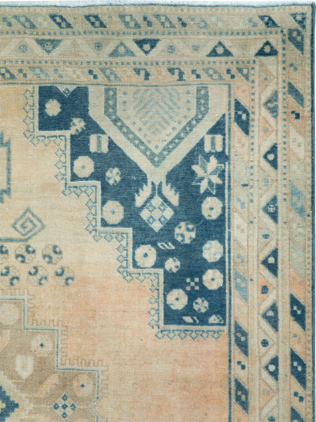 Vintage Persian Afshar Accent Rug, No.28806 - Gsblank