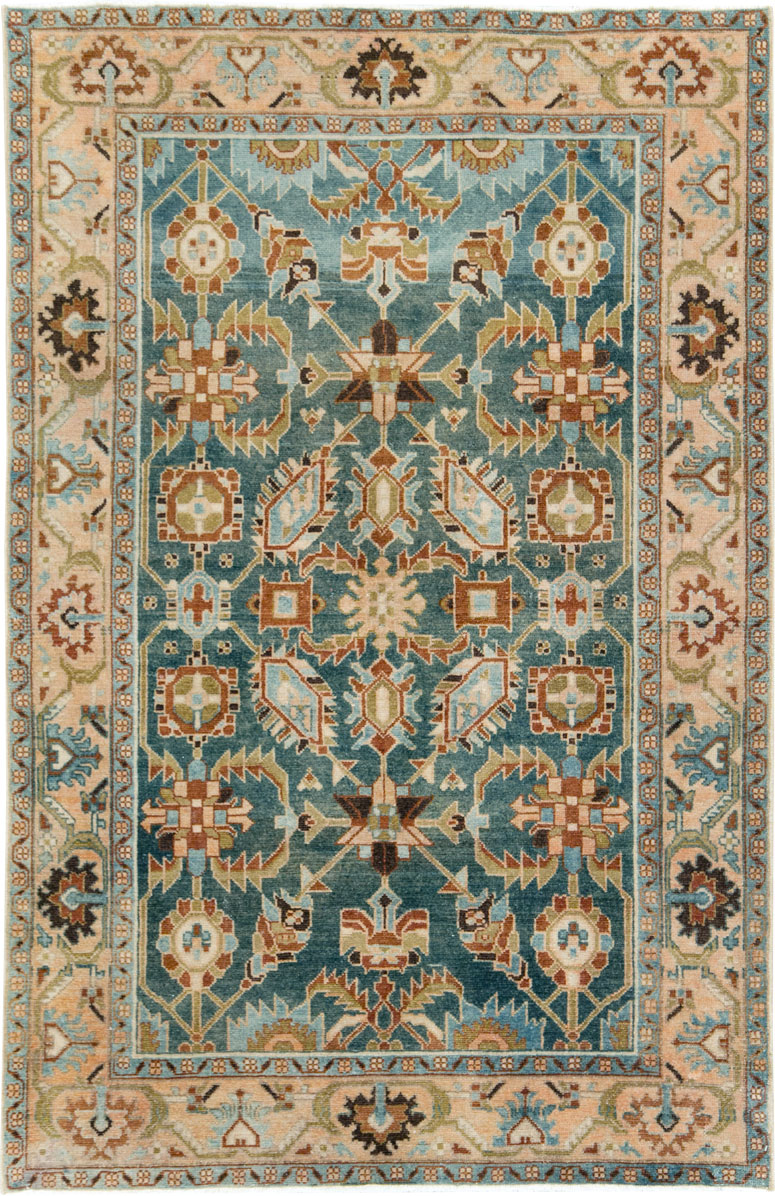 Vintage Persian Malayer Accent Rug, No.28807 - Gsblank
