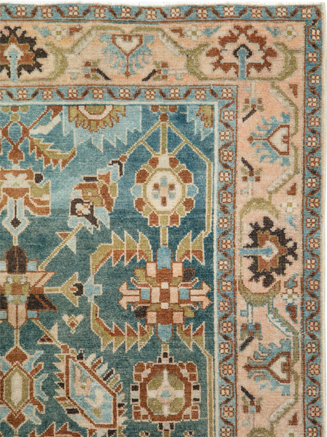 Vintage Persian Malayer Accent Rug, No.28807 - Gsblank