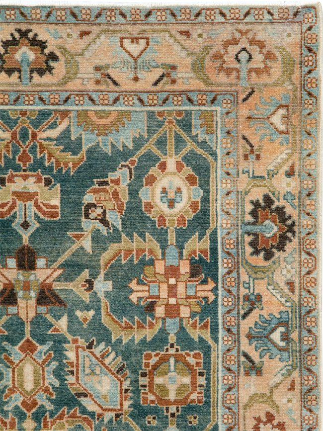 Vintage Persian Malayer Accent Rug, No.28807 - Gsblank