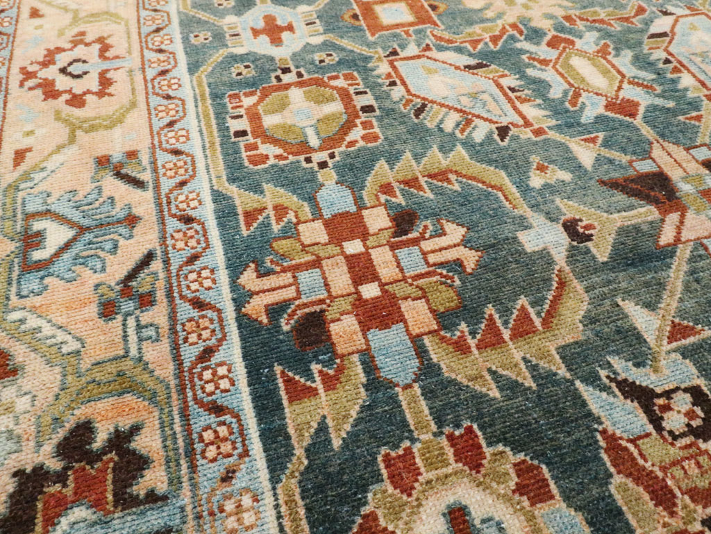 Vintage Persian Malayer Accent Rug, No.28807 - Gsblank