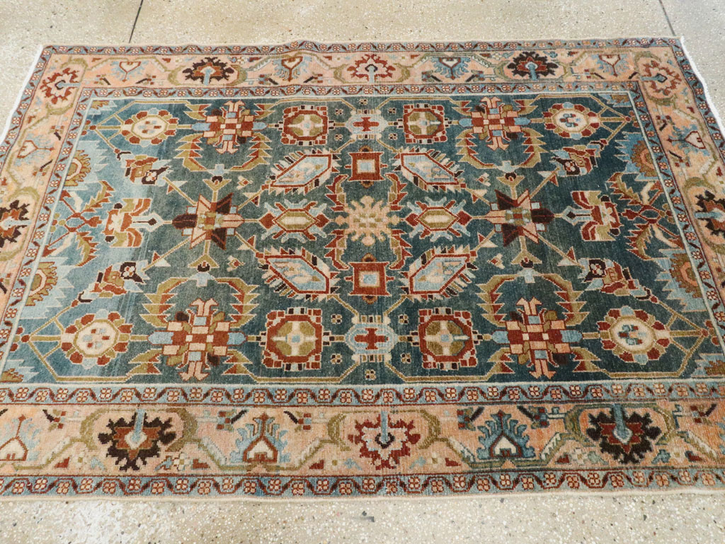 Vintage Persian Malayer Accent Rug, No.28807 - Gsblank
