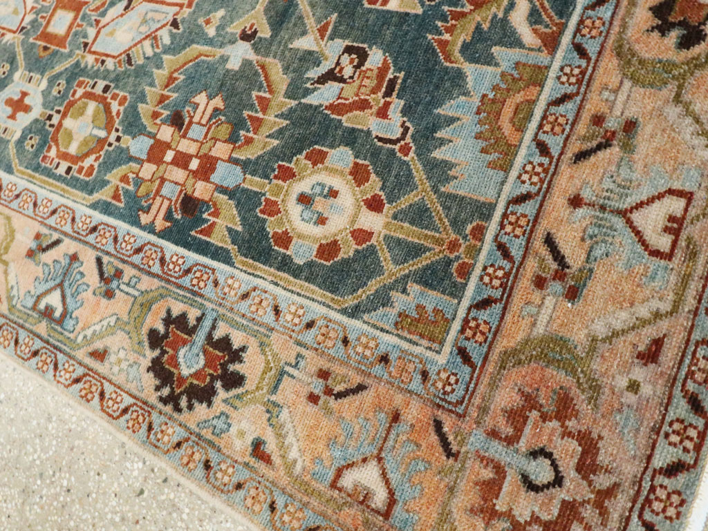 Vintage Persian Malayer Accent Rug, No.28807 - Gsblank