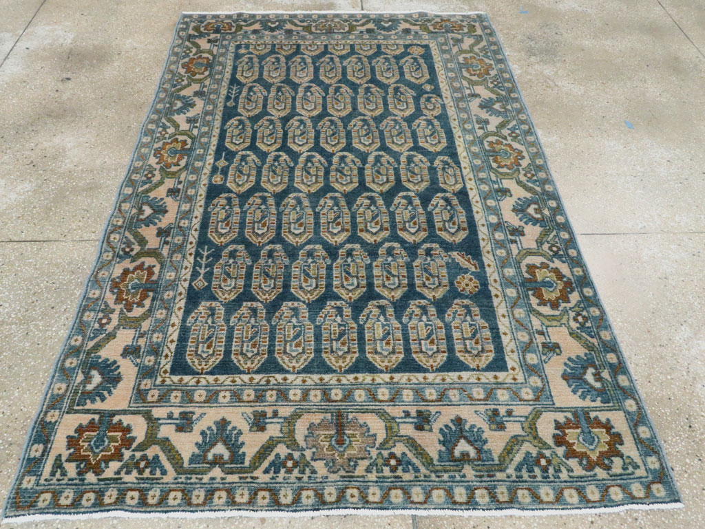 Vintage Persian Malayer Accent Rug, No.28808 - Gsblank