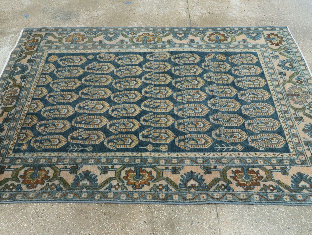 Vintage Persian Malayer Accent Rug, No.28808 - Gsblank