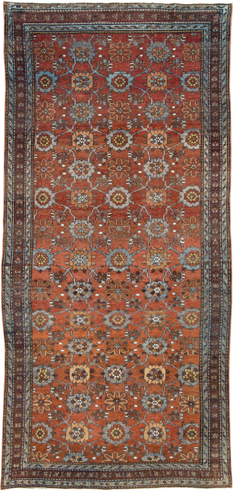 Vintage Persian Malayer Gallery Rug, No.28811 - Gsblank