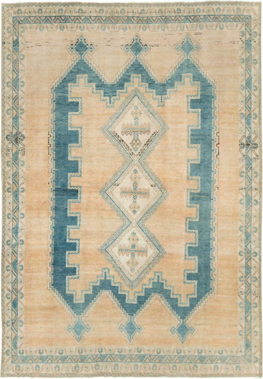 Vintage Persian Afshar Accent Rug, No.28812 - Gsblank