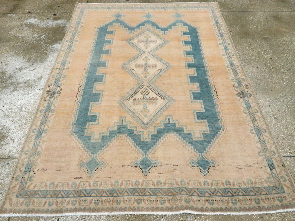 Vintage Persian Afshar Accent Rug, No.28812 - Gsblank