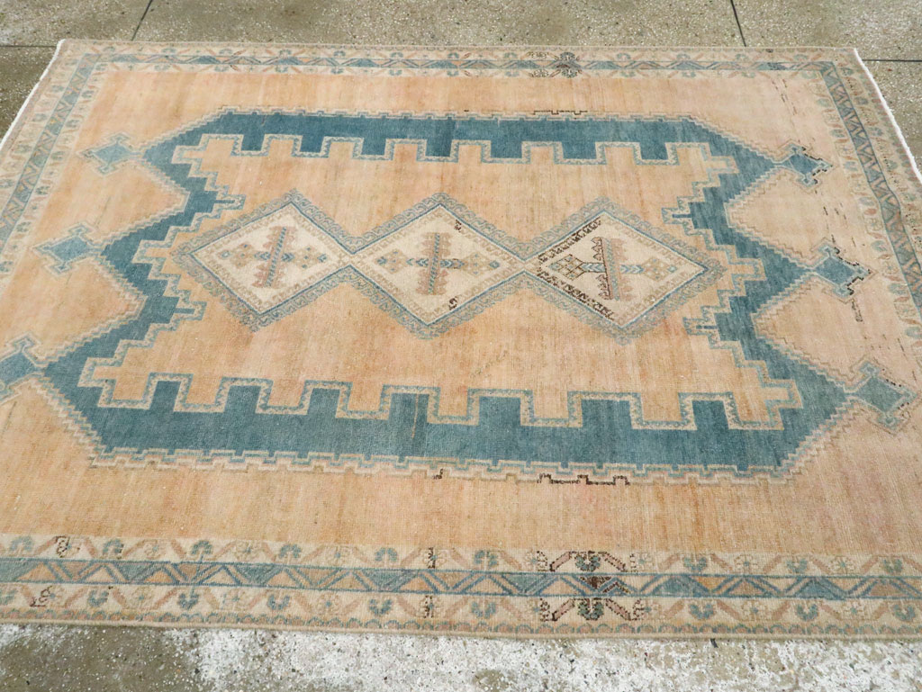 Vintage Persian Afshar Accent Rug, No.28812 - Gsblank