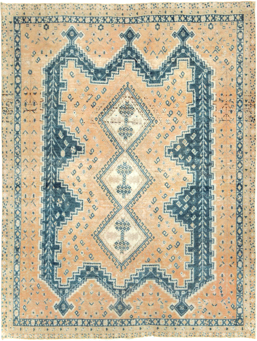 Vintage Persian Afshar Accent Rug, No.28813 - Gsblank