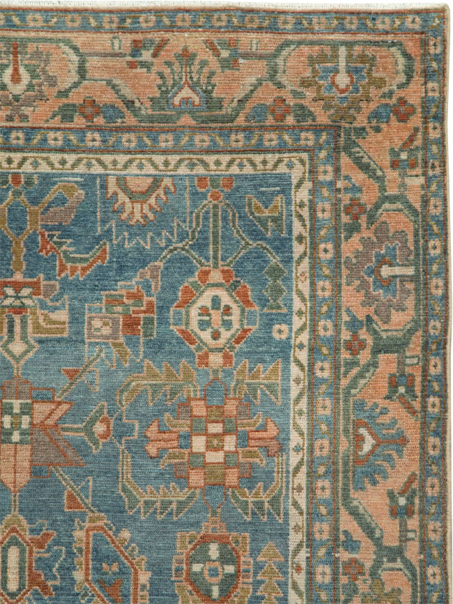 Vintage Persian Malayer Accent Rug, No.28817 - Gsblank