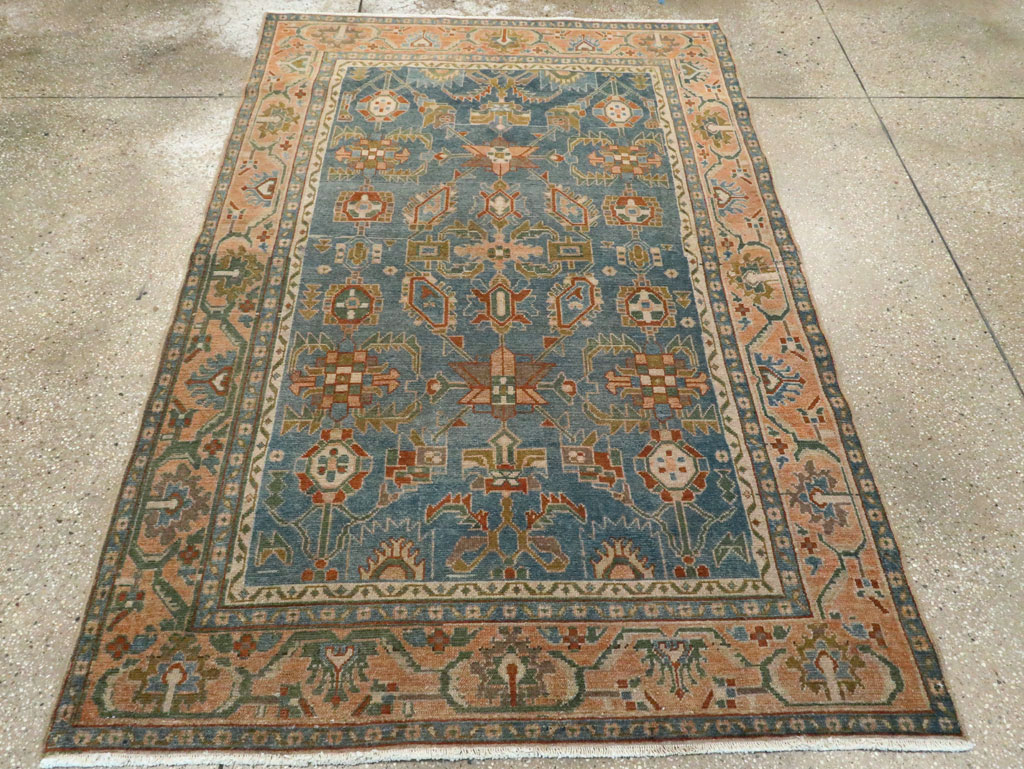 Vintage Persian Malayer Accent Rug, No.28817 - Gsblank