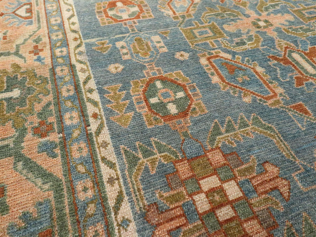 Vintage Persian Malayer Accent Rug, No.28817 - Gsblank