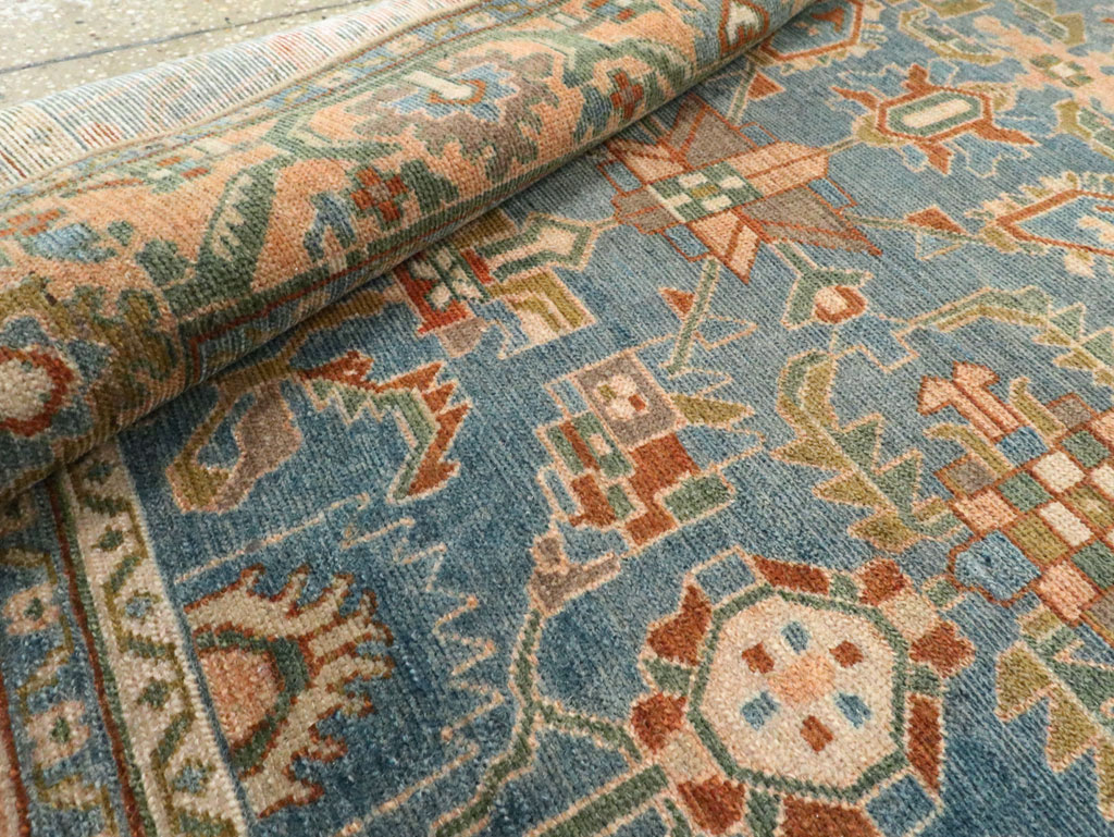 Vintage Persian Malayer Accent Rug, No.28817 - Gsblank