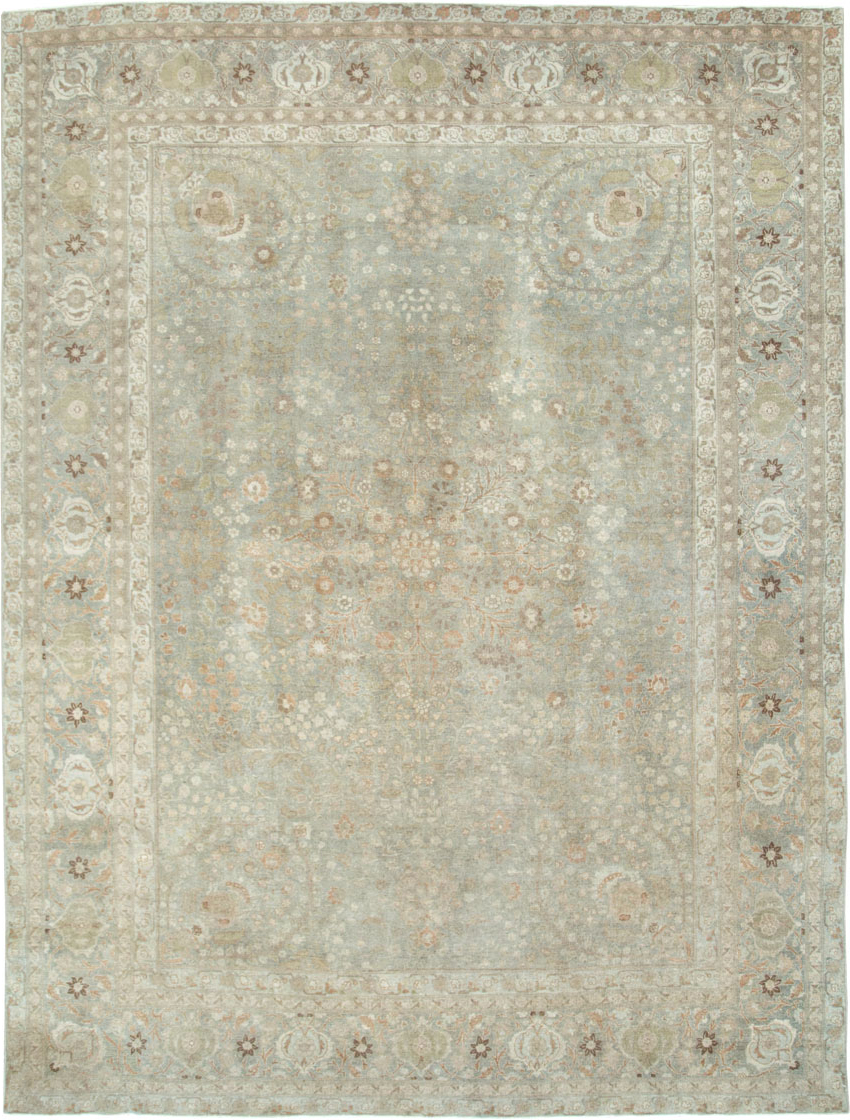 Antique Persian Tabriz Room Size Carpet, No.28822 - Gsblank