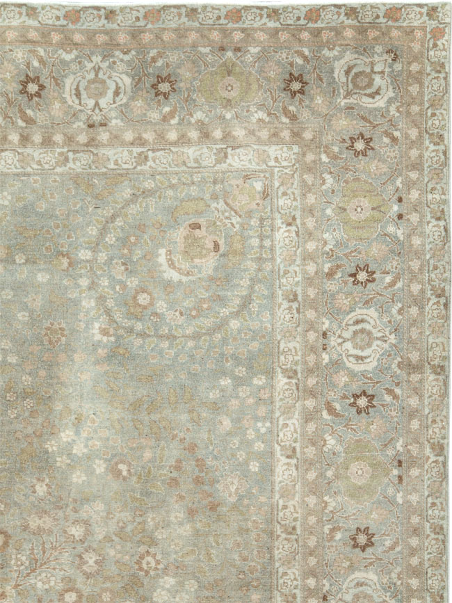 Antique Persian Tabriz Room Size Carpet, No.28822 - Gsblank