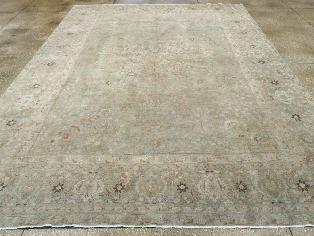 Antique Persian Tabriz Room Size Carpet, No.28822 - Gsblank