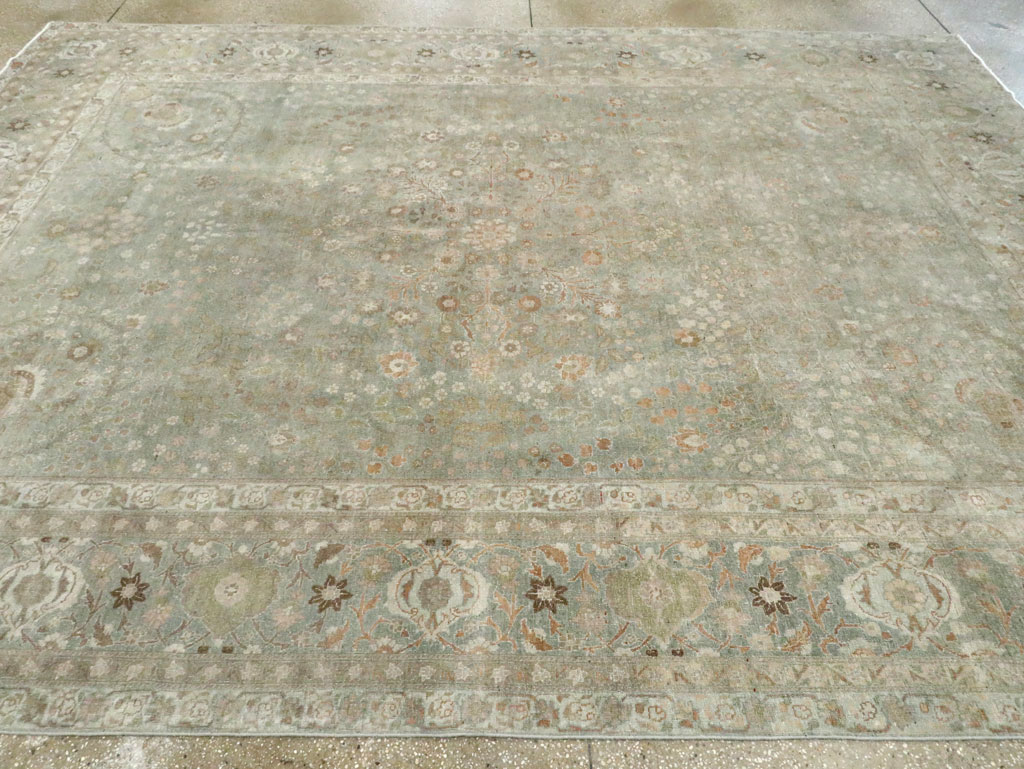 Antique Persian Tabriz Room Size Carpet, No.28822 - Gsblank
