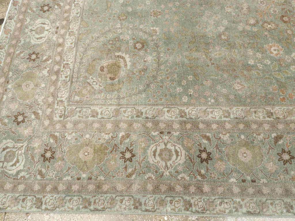 Antique Persian Tabriz Room Size Carpet, No.28822 - Gsblank